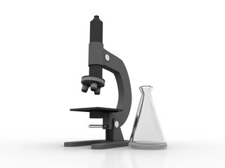 3d rendering Microscope with Becker