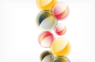 Abstract background - glass shiny transprent hexagon shapes overlapping eath other. Vector Illustration For Wallpaper, Banner, Background, Card, Book Illustration, landing page