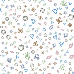 Flat geometric pattern texture. Multicolor abstract background for print and textile