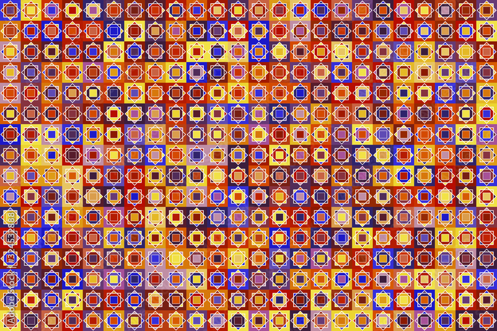 Poster geometric pattern with different colorful figures. vector eps 10 background for poster, banner, wall