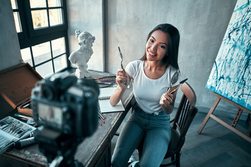 Asian female artist blogger
