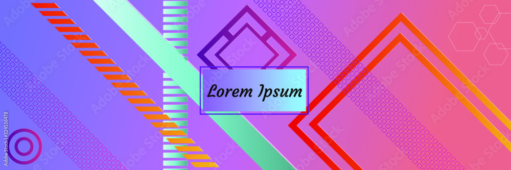 Poster modern abstract backgrounds with gradient linear waves. simply geometric template for designa