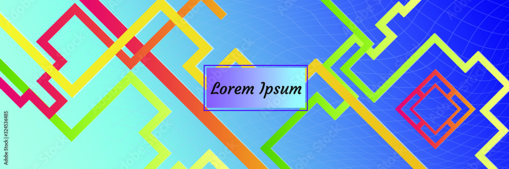 Poster modern abstract backgrounds with gradient linear waves. simply geometric template for designa