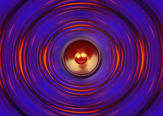 Colourful spinning music speaker