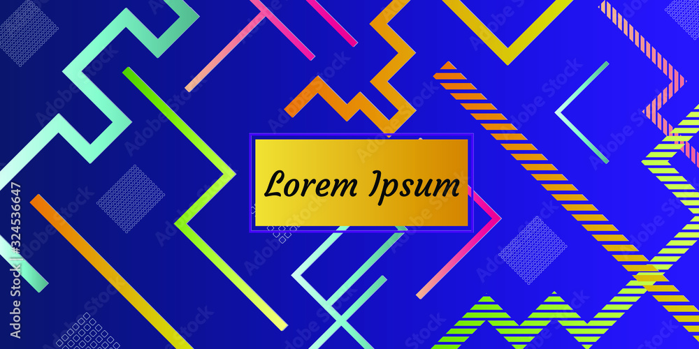 Poster modern abstract backgrounds with gradient linear waves. simply geometric template for designa