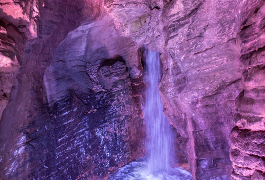 Varone Falls (Cascate del Varone) - waterfalls located in the town of Tenno in Trentino, next to Riva del Garda. Italy