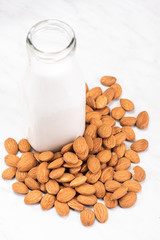 Almond Milk. Alternative Non Dairy Oraganic Milk. Plant Based Food