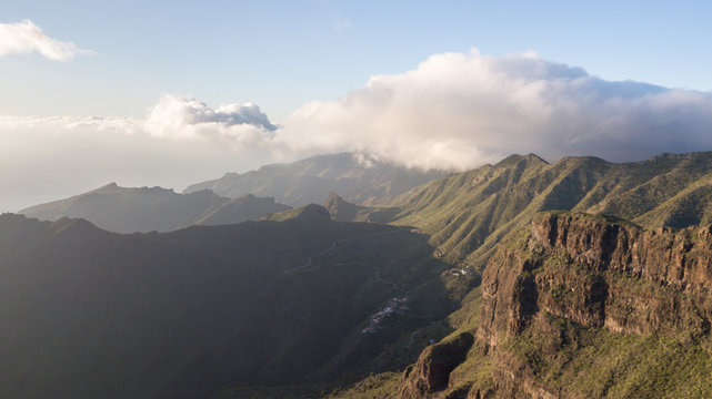 panoramic view of the mountains
