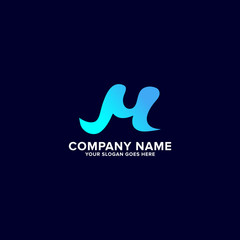 M Letter Logo Design Template