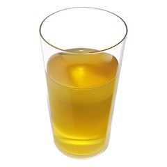 ジャスミンティーアイコン!イラストレーターだけで描いたリアルより美しくデザインしたベクターイラスト　 ガラス部分も透けます　