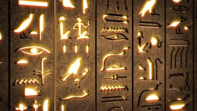  Hieroglyphics on Ancient Egyptian Stone Carving background