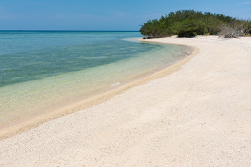 Fototapeta na wymiar beach on tropical island