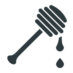 Honey stick icon on white background