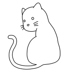 Icon of cat looking back