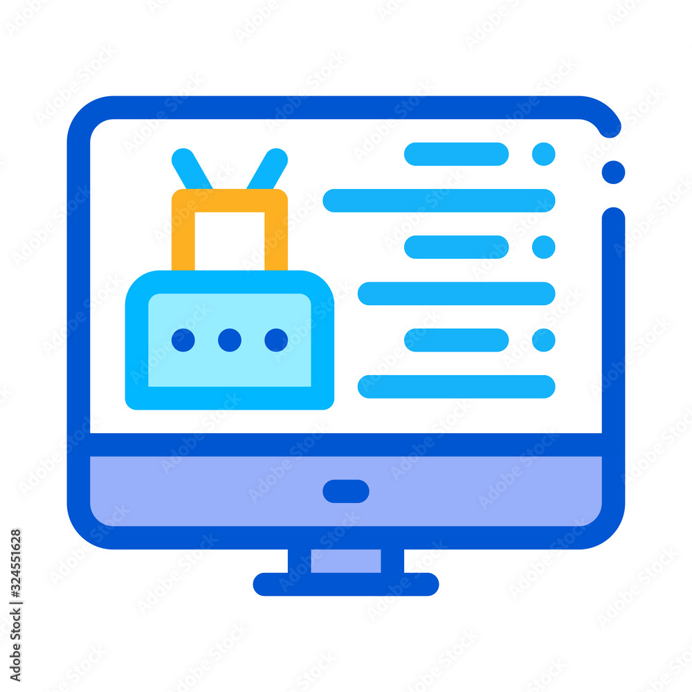 Poster robotics web site icon vector. outline robotics web site sign. isolated contour symbol illustration