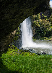 waterfall in hunua ranges regional park