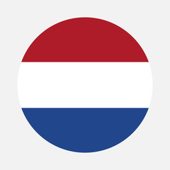 Netherlands flag circle