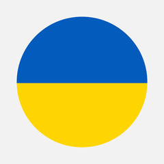 Ukraine flag circle