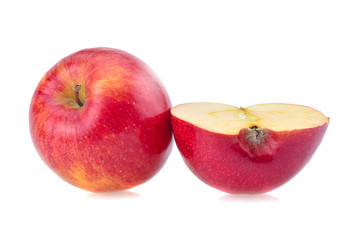 Red apple isolated on white background