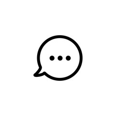 Speech bubble line icons vector