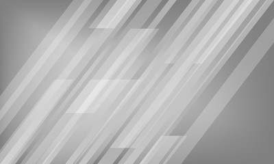 Naklejka premium Geometric striped shiny grey background, vector illustration, business concept.