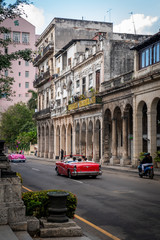 Classic Buick Convertible on Cuban streets