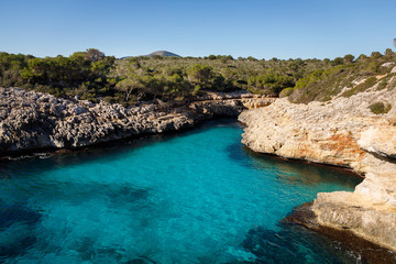 Obraz premium The Cala Varques lagoon in Mallorca
