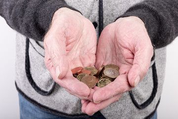 Obraz premium Ein Zukunftsrisiko ist in der heutigen Zeit die Altersarmut