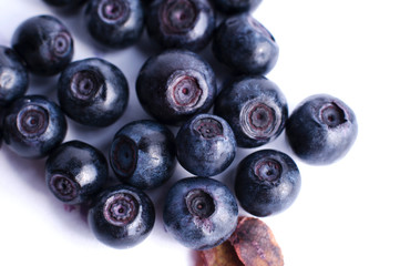 Blueberry berry isolated on white background