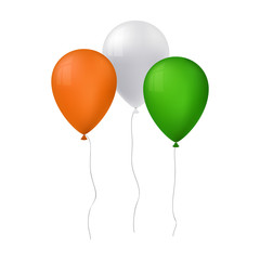 vector illustration of tree balloons for st patricks day