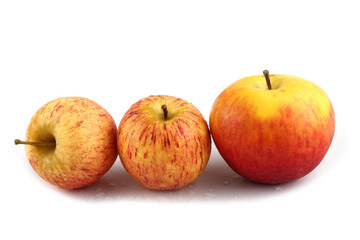 Apples isolated on white