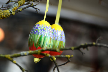 Bemalte Ostereier - Osterschmuck und Brauchtum im Salzkammergut - Painted Easter eggs - Easter...