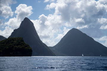 Petit Piton Mountains View From