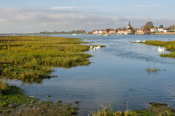 Fototapeta premium Bosham at high tide, Sussex, England