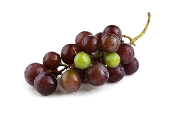 Wine grape isolated on white