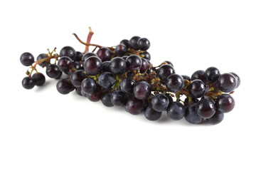Wine grape isolated on white