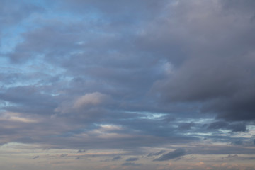 Obraz premium beautiful abstract evening sky with clouds landscape