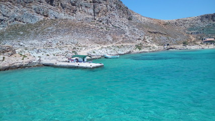 Fototapeta na wymiar Beach landscape in Crete Greece