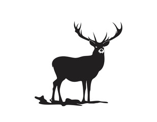 logo, sign, company, deer, symbol, emblem, vector, graphic, element, wild, design, business, logotype, decoration, animal, brand, icon, silhouette, stamp, label, illustration, wildlife, template, isol
