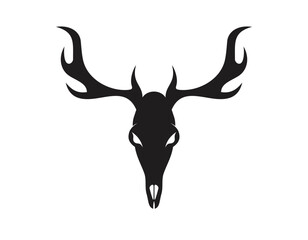 Naklejka premium logo, sign, company, deer, symbol, emblem, vector, graphic, element, wild, design, business, logotype, decoration, animal, brand, icon, silhouette, stamp, label, illustration, wildlife, template, isol