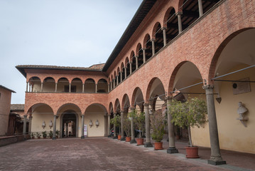 Santuario Casa di Santa Caterina, House of Saint Catherine in Siena, Italy, Tuscany