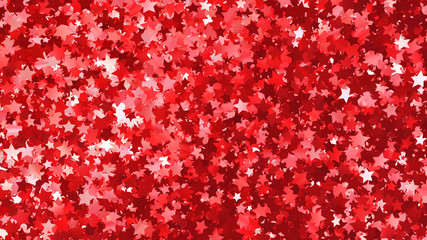 Glitter Star Spangle Frame 3D illustration background.