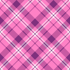 Seamless pattern in amazing pink, violet and white colors for plaid, fabric, textile, clothes, tablecloth and other things. Vector image. 2