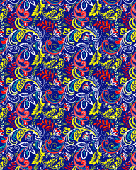 flowers seamless background with pattern and bunch