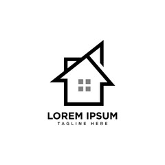 Fototapeta premium Real Estate , Property and Construction Logo design for business corporate sign . Vector Logo .