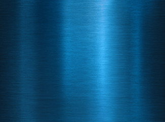 brushed polished blue metal texture background