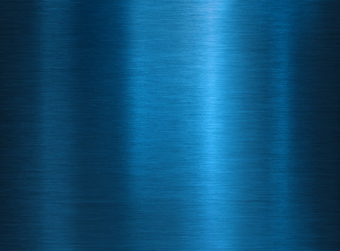 brushed polished blue metal texture background