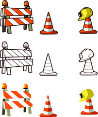 Under construction symbol icon in vector style
