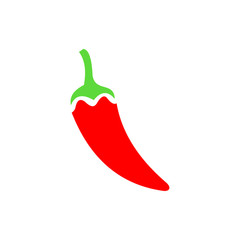Chilli red icon vector illustration sign
