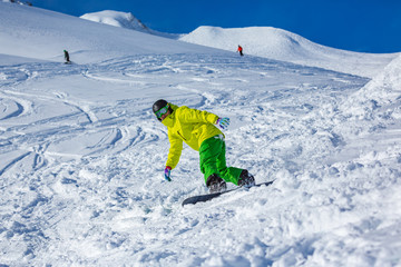 snowboarder in action